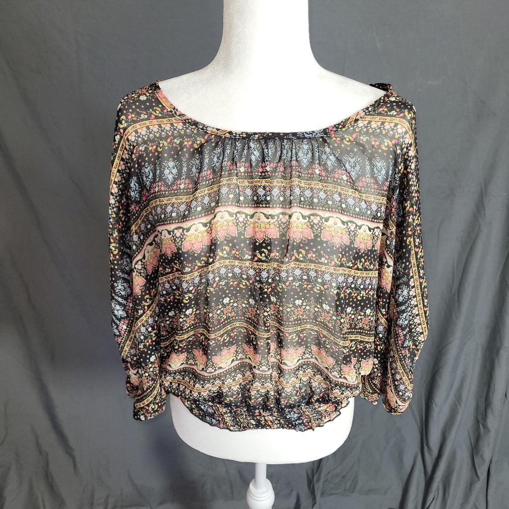 ☆SALE 5 for $25☆ Oatt Sheer Long Sleeve Top